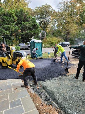 Asphalt driveway