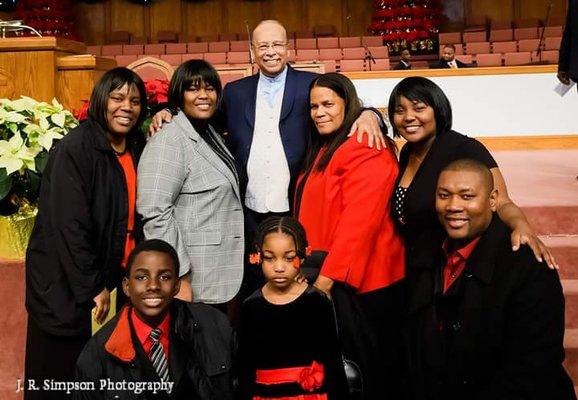 Pastor Spaulding and my family