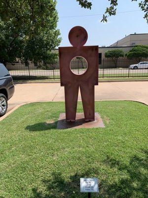 Human display at the Kemp Center for the Arts.