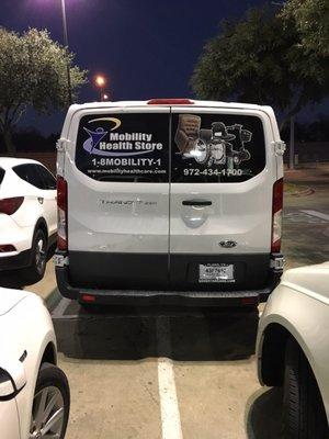 Good advertising. Parked across 4 spaces outside of a crowded Mi Cocina in Fort Worth while the parking lot was completely full.