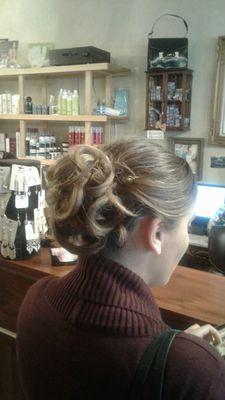 Wedding party updo