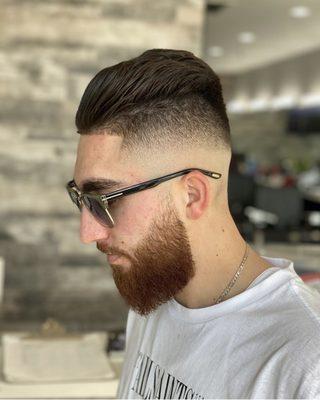 Mid skin fade