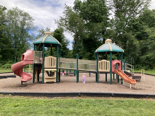 Playground area behind the park office