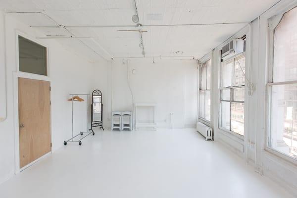 Studio D - Natural light studio, 23x17.  $30/hr rehearsal rate $40/hr photography rate $45/hr video shoots