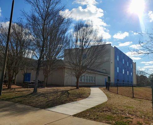 The new elementary school which houses our K-5th grade scholars as well as our dance and band rooms!