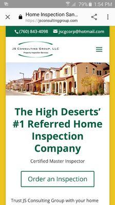 JS Consulting Group the high desert's number one preferred home inspection company.