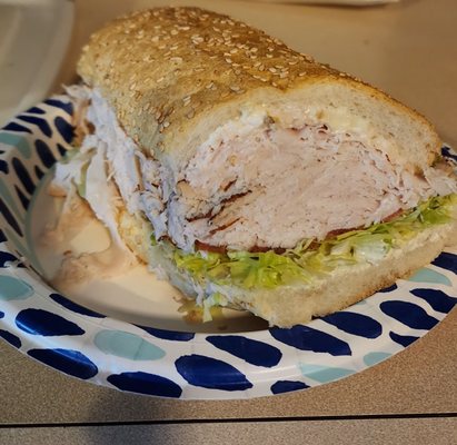 Turkey sub was excellent!