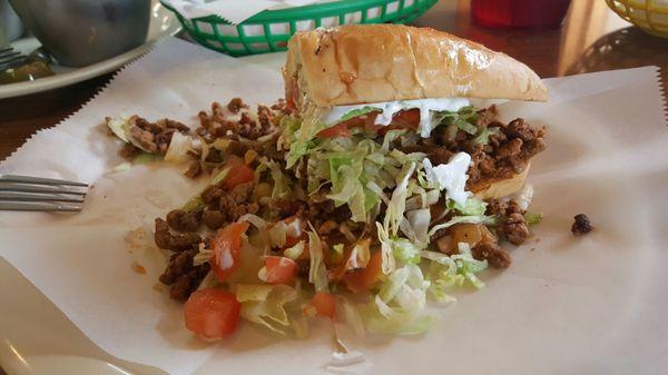 Asada torta was delicious!