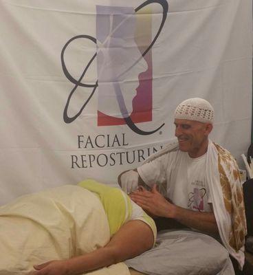 Providing Facial Reposturing at the Face & Body show.