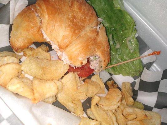 Our signature chicken salad sandwich!