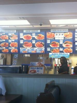 Their menu is filled with orange colors. It's because everything is DEEP FRIED!!!