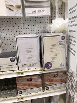 Good assortment of Wedding supplies