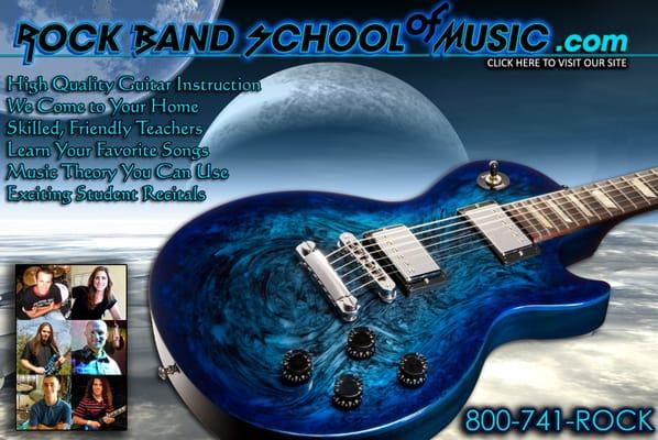 Guitar Drum Singing and Keyboard Teachers in the comfort of Your Home!