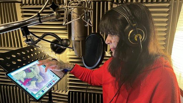 Poet Laureate Joy Harjo records her new children's book Remember @ BlueHouse Media studios.
#recordingstudio