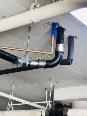 Commercial plumbing install