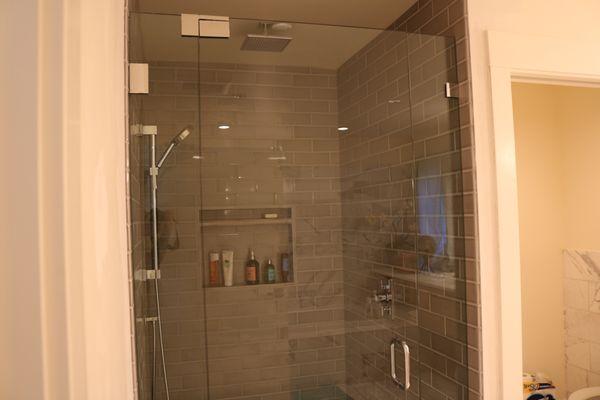 Total shower rebuild, with custom niche