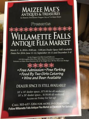 Willamette Falls Antique Flea Market