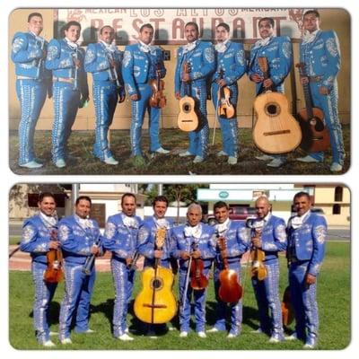 Los dos grupos del Mariachi Muratalla