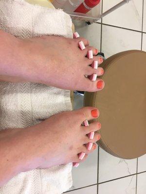 Successful pedicure