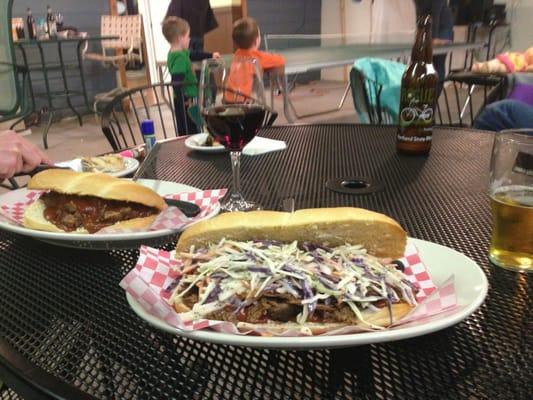 Holy _______!  2 BBQ Briskets w/ slaw...yeah it's good!