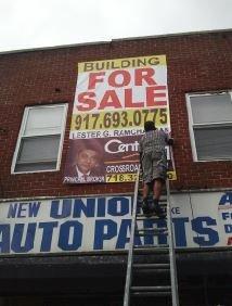 BANNER INSTALLATION ON LIBERTY AVE QUEENS NY