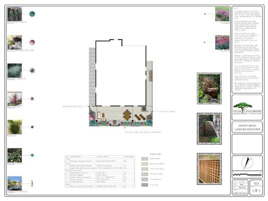 We offer conceptual designs to help you visualize your new yard; custom, colorful, and creative!