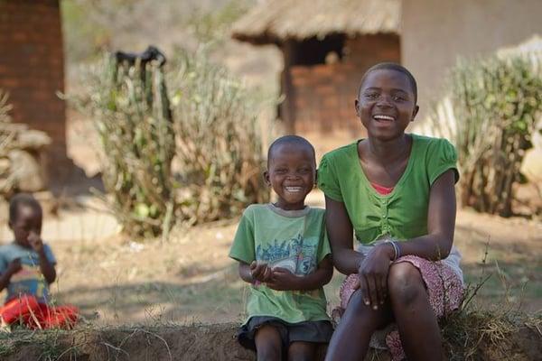 The beautiful smiles we get to see at our project in Zimbabwe.