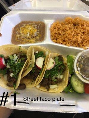 Street taco plate