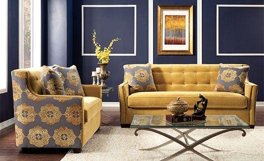 Furniture designers make now two colors option living room ,this sofa & love seat just arrived from the new collection 2014.