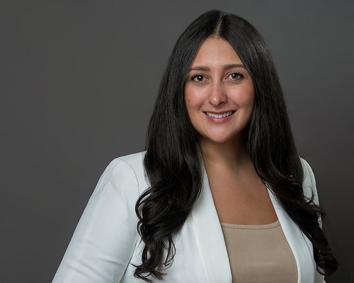 Corporate headshots done on a modern backdrop