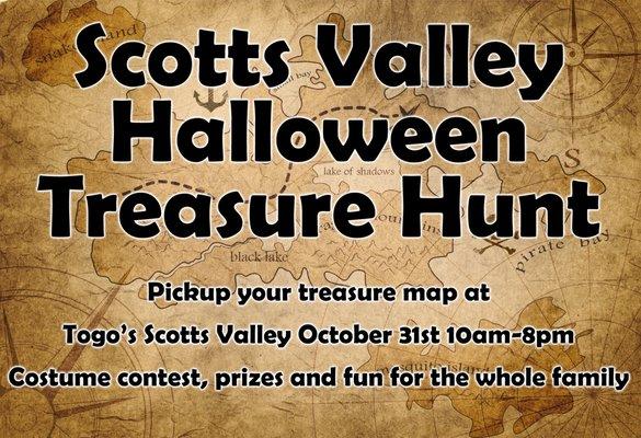 The Treasure Hunt is coming up this Sunday and we have Kumon of Scotts Valley on the map participating 2pm-5pm.