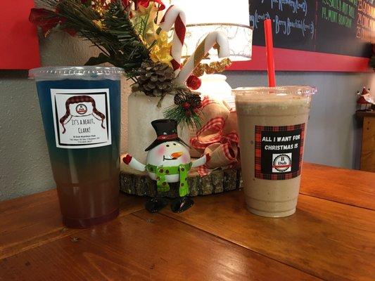 Winter berry tea & Iced Gingerbread Cookie