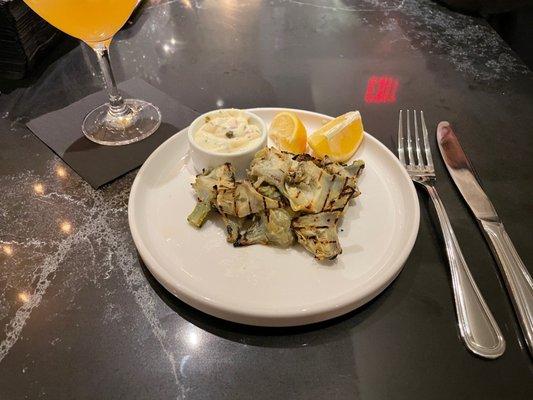 Grilled Baby Artichokes Appetizer