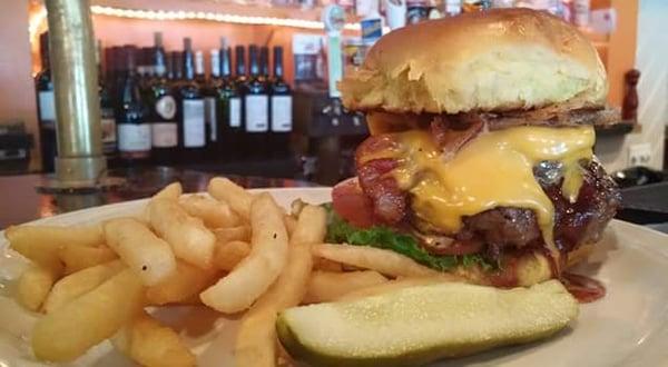 Awesome burgers at half price here every Thursday! This is a pic of one of the specialty burgers called The Kentmere...