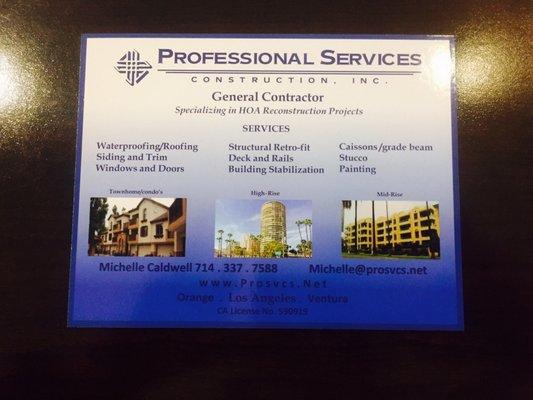 Professional Services Construction, Inc.