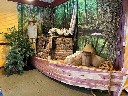 Keel boat exhibit