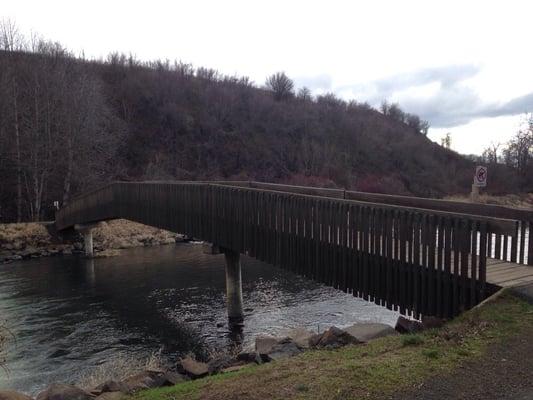 Bridge over Mill Creek, no cars allowed or horses