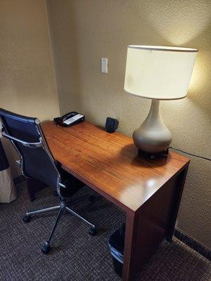 Desk in room