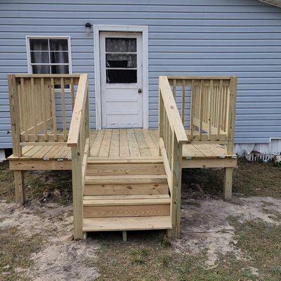 After pic of front deck...