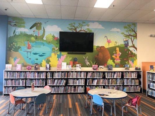 Beautiful new mural in the children's area!