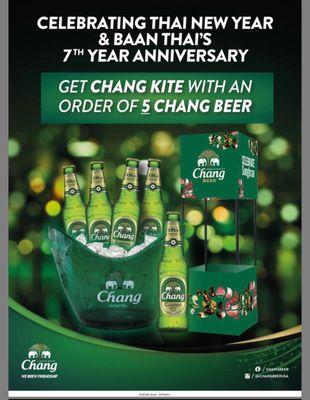 Would you like to try something new, Cerebrate thai new year with Thai Beer Cheers!