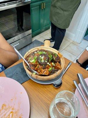 Braised tofu and shiitake mushroom