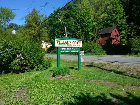 Sign from Leverett Rd. Parking lot is on Rattlesnake Gutter.