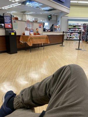 Was told my prescription was going to take an hour to fill because they were so busy. I'm the only person here.no Concern for customers.Rude