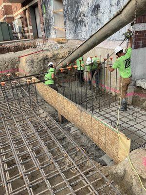 Concrete pour.  Metro Detroit