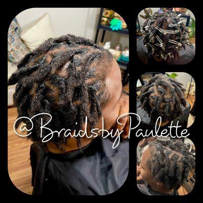 Loc retwist no styling.