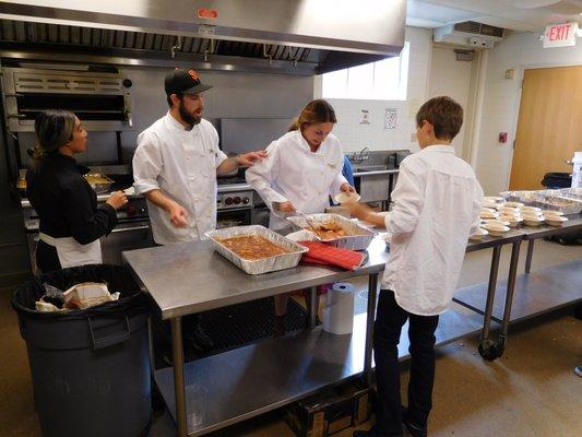 Hard at work at one of our community catering events