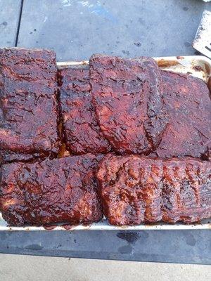 Smoked ribs catering 4hrs ahead