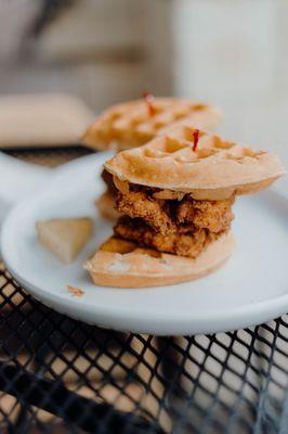 Chicken and waffles