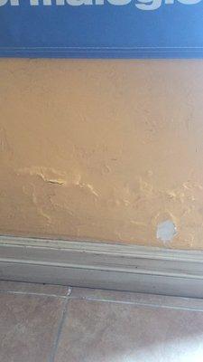 Water Damage in the interior walls